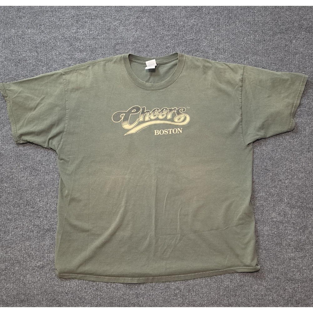 Cheers Boston Normisms T Shirt Mens 2XL Green TV Show Graphic Tee